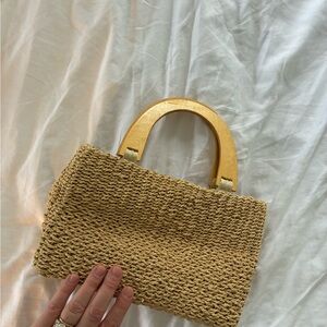 Vintage Raffia Handbag